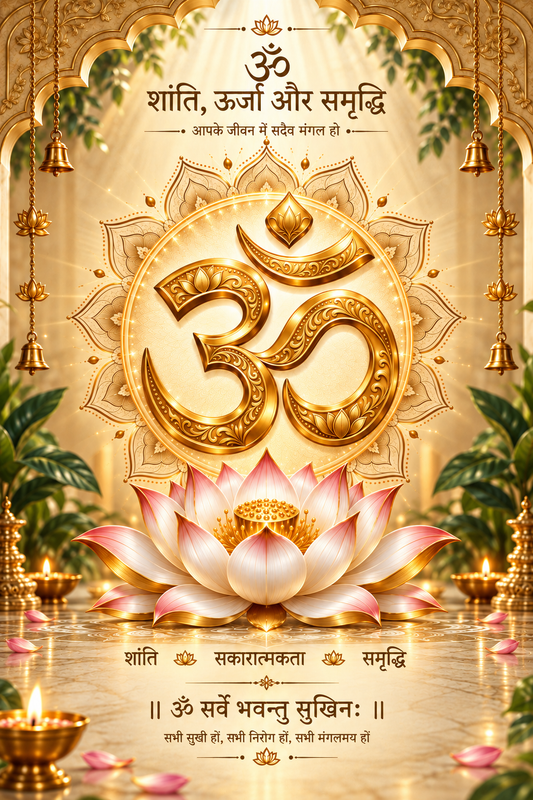 Sacred Om Wall Art | Printable Hindu Spiritual Poster